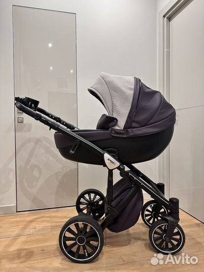 Коляска 2 в 1 эко кожа anex sport