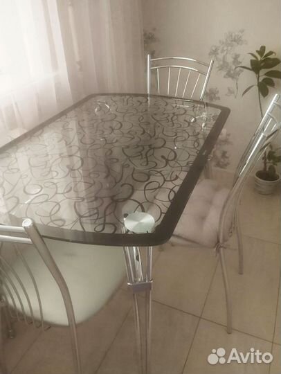 Обеденная группа стол стулья бу