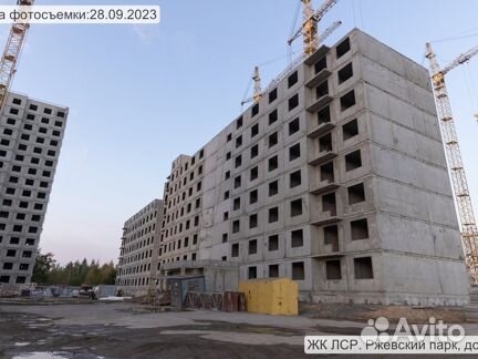 Ход строительства ЖК «ЛСР. Ржевский парк» 3 квартал 2023
