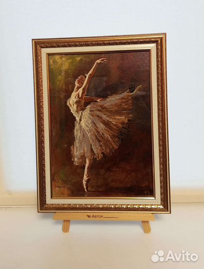 Картина, балерина (мозайка)