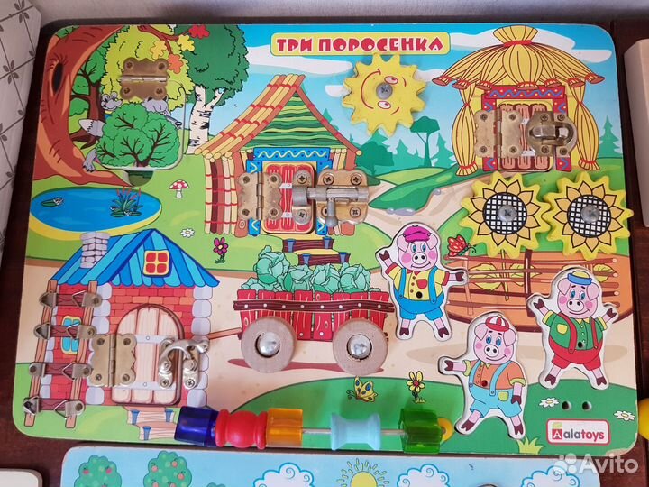 Развивающие игрушки вкладыши деревянные