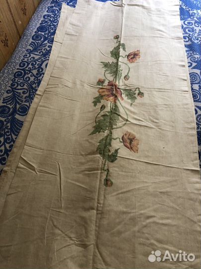 Шторы льняные бу СССР 75* 190