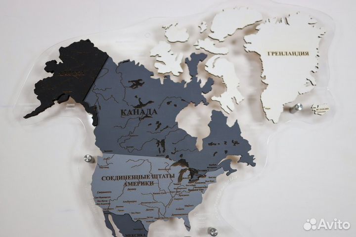Деревянные карты мира