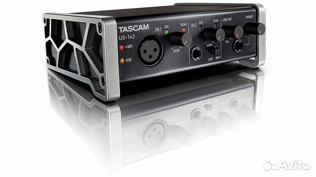 Аудиоинтерфейс Tascam US-1X2, новый