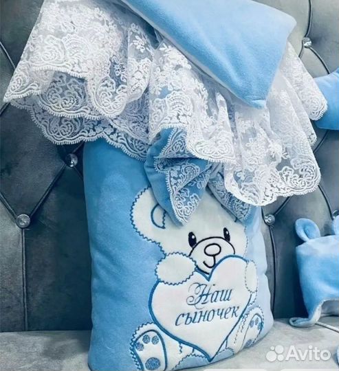 Конверт на выписку для мальчика зимний