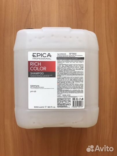 Epica Шампунь 5 литров, бальзамы, уходы для волос