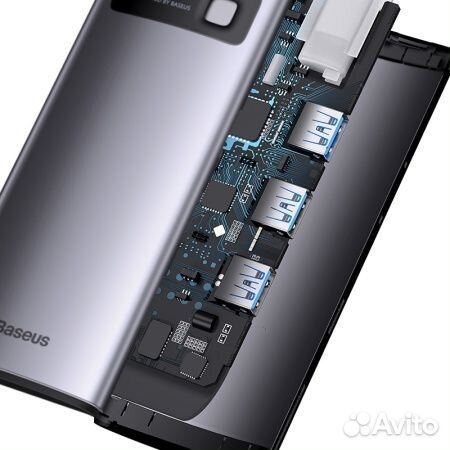 Переходник/Адаптер baseus Metal Gleam Series 6-in