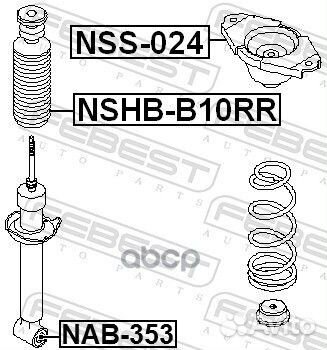 Опора амортизатора задняя nissan sunny B15/alme