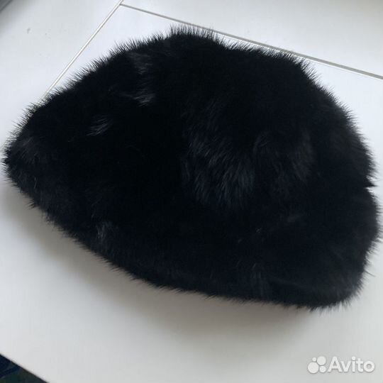 Шапка меховая норковая черная