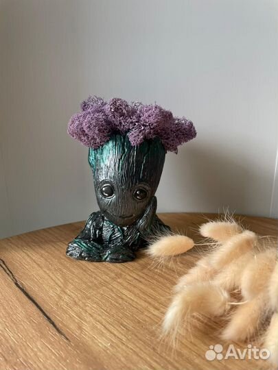 Грут со мхом