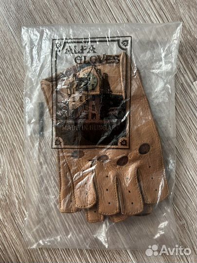 Перчатки водительские женские кожаные