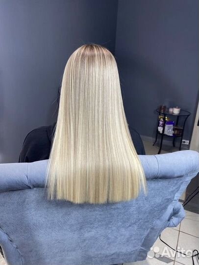 Кератиновое выпрямление волос