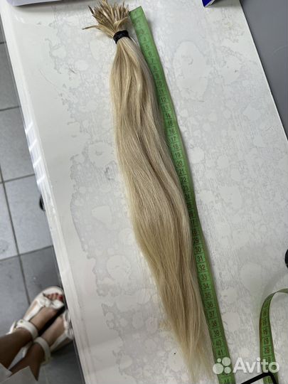 Волосы для наращивания блонд бу