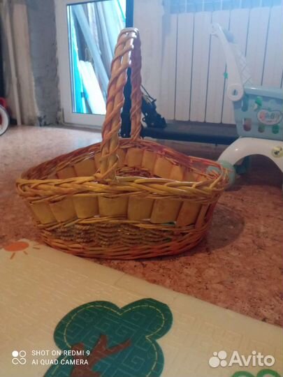 Корзина плетеная большая