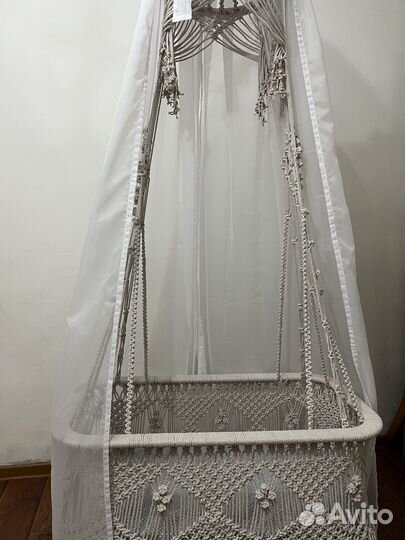 Люлька детская плетеная