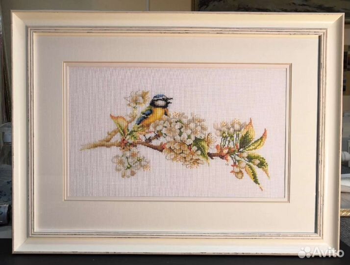 Картина вышитая крестом ручная работа