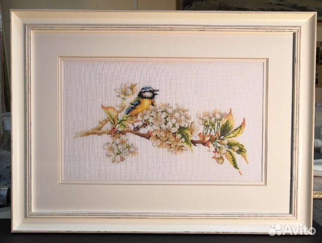 Картина вышитая крестом ручная работа