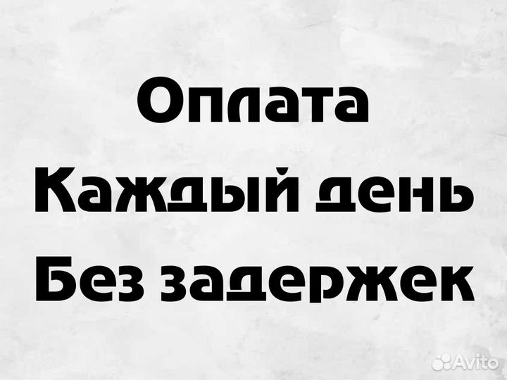 Разнорабочий подсобный рабочий оплата вечером