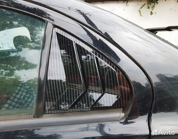 Накладки на задние окна Mitsubishi lancer 10