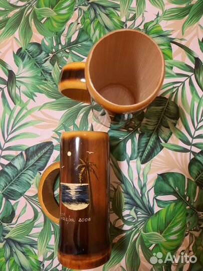 Кружки бамбуковые