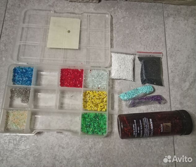 Фурнитура, бисер, бусины пакетом