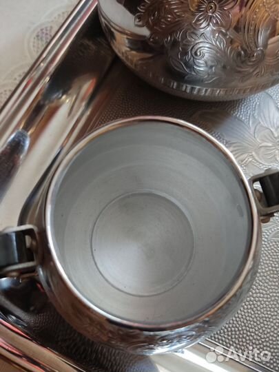 Чайно-кофейный набор. Мельхиор