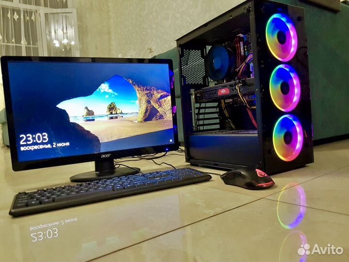 Игровой Пк i5 3470 + RX 570Red devil