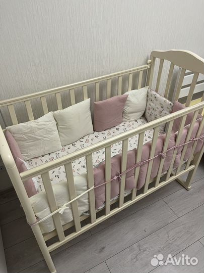 Детская прямоугольная кроватка