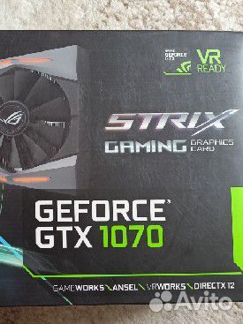 Asus geforce gtx 1070 8gb strix
