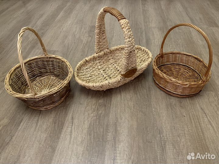 Корзинки плетеные подарочные