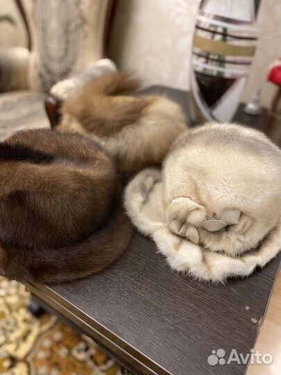 Шапка норковая, соболиная