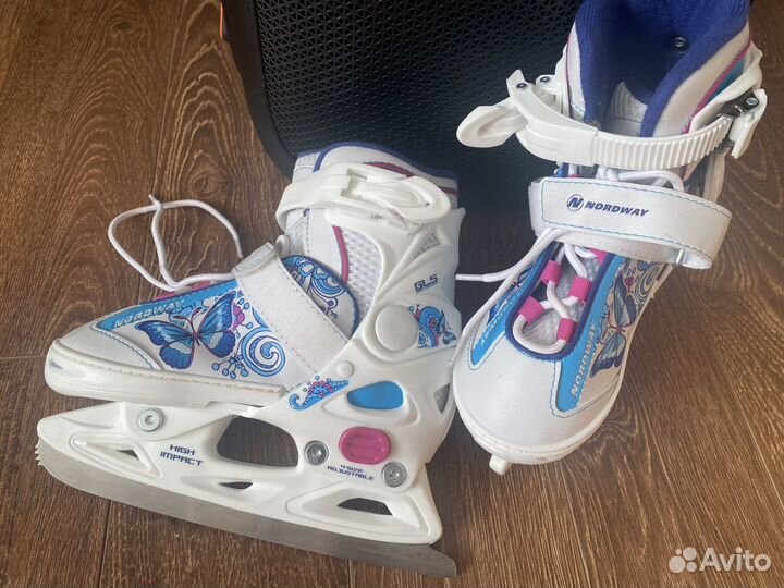 Коньки фигурные раздвежные nordway 27-30
