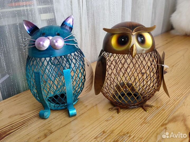 Стильная копилка Кот, Сова