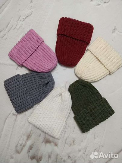 Шапка вязаная тыковка, ручная работа