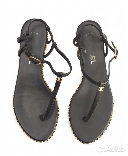 Босоножки Chanel Chain Thong Sandals