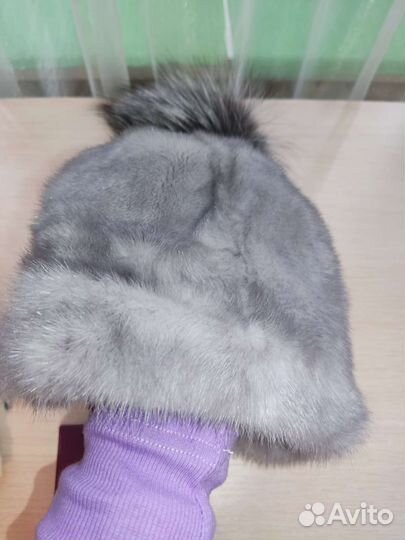 Шапка из норки новая