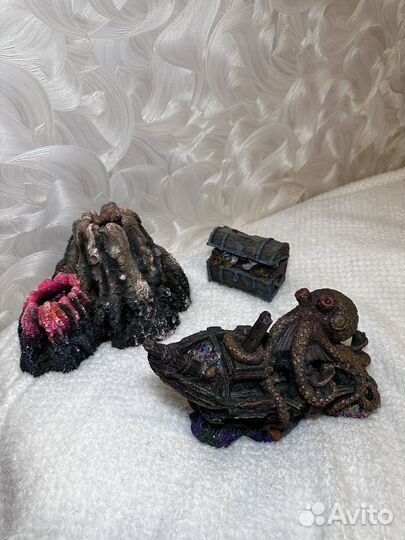 Декорации для аквариума корабль