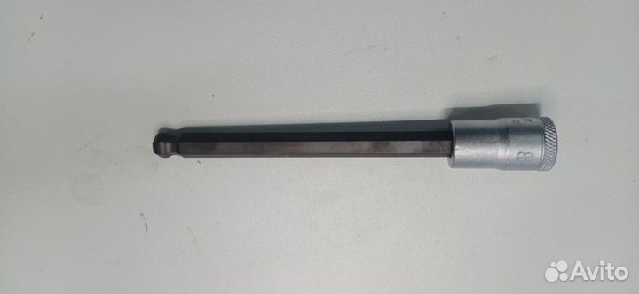 Головка 3/8 шестигранник с шаром 8 мм 140 мм