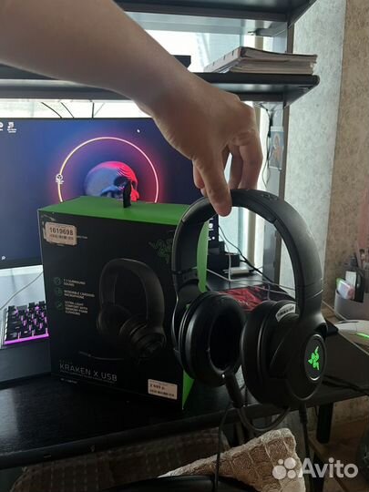 Проводная гарнитура наушники razer kraken x usb