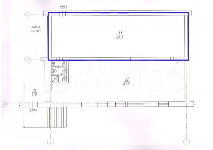 Свободного назначения, 93.3 м²