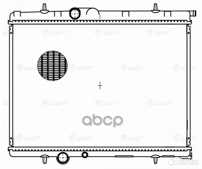 Радиатор peugeot 206 (98) AT LRc2009 luzar