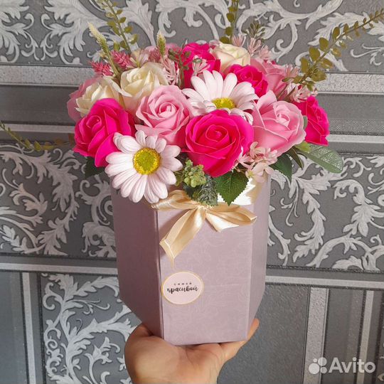 Букеты из мыльных цветов