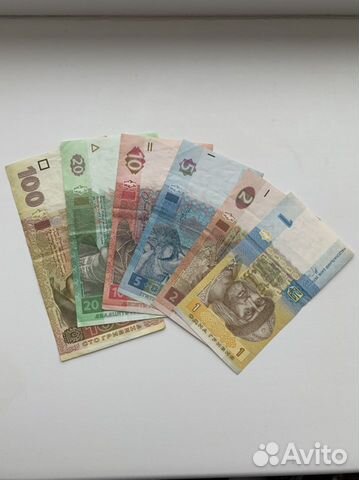 Банкноты Украины гривень и карбованец