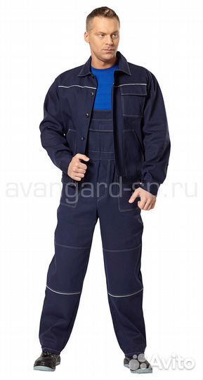 Костюм Трудовик с п/к (т.син) р.44-46 рост 3-4