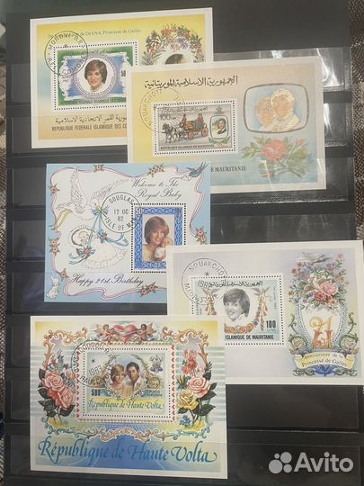 Коллекция почтовых марок члены королевской семьи