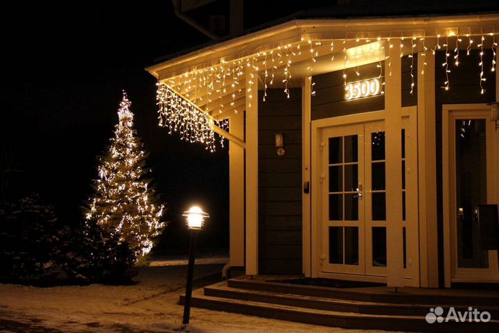 Новогоднее украшение домов