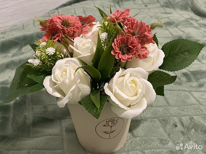 Букет из мыльных цветов