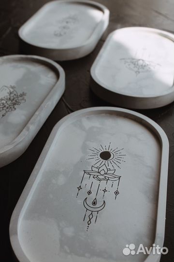 Гипсовая подставка, форма овал