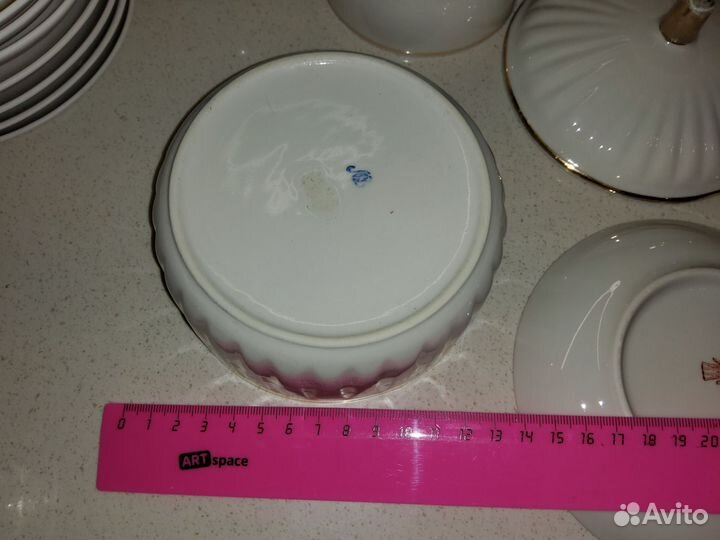 Масленка лфз Чайные пары Блюдца