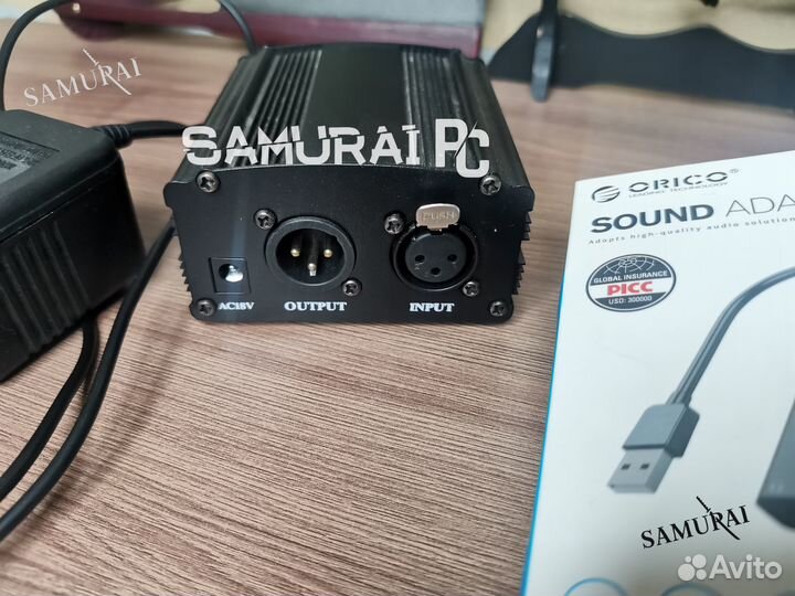 Микрофон Конденсаторный BM-800 + Sound Card